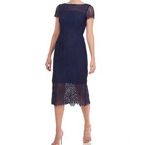 Kay Unger navy blue dress in perfect condition. Worn once.